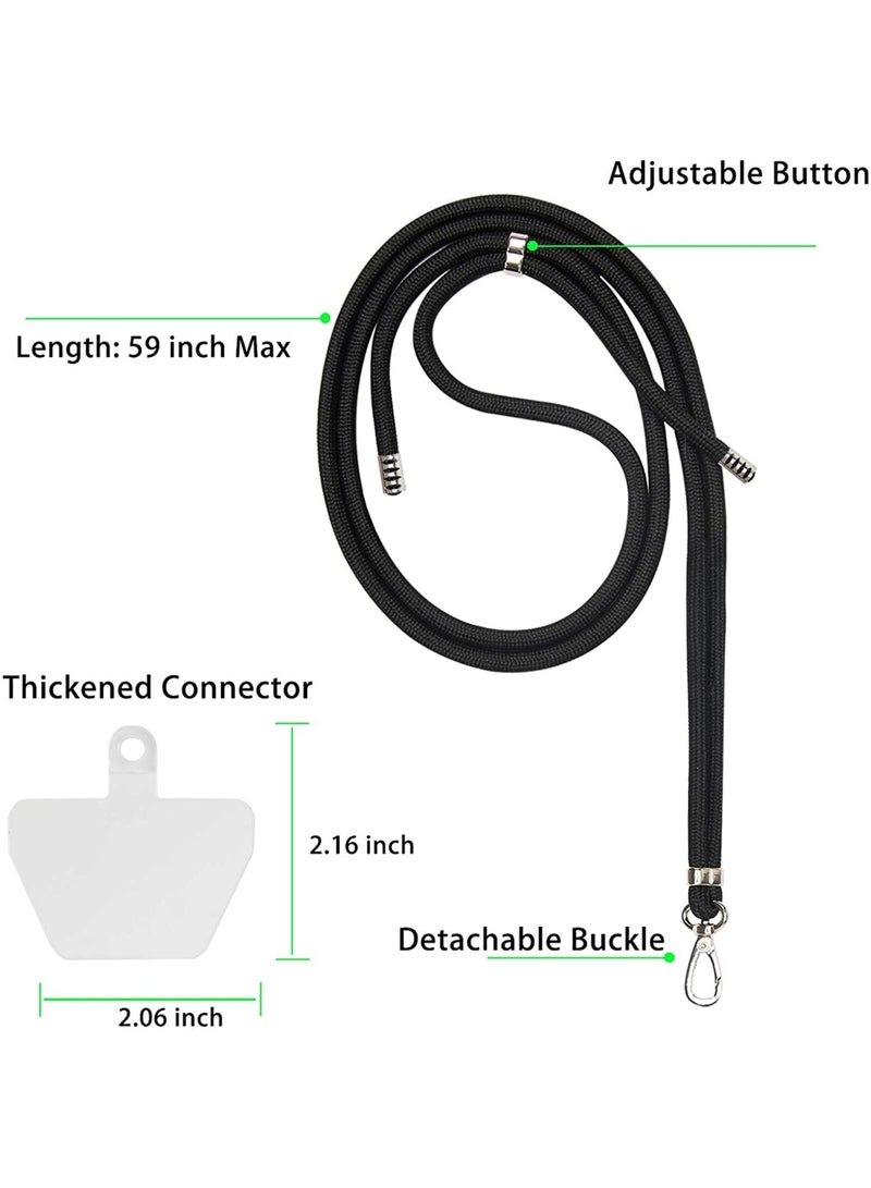 ChicAbode Universal Phone Lanyard With Durable Patch Adjustable Nylon Neck Strap Crossbody Nylon Patch Phone Lanyards Lanyard Detachable Comfortable and Durable Compatible with All Smartphones, 12 Years - Image 2